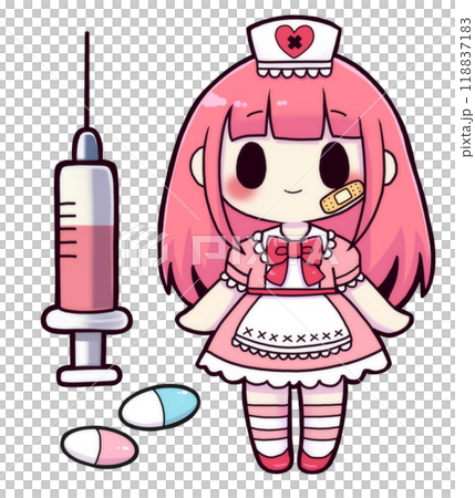 医療系ロリィタ・注射器のイラスト素材 [118837183] - PIXTA