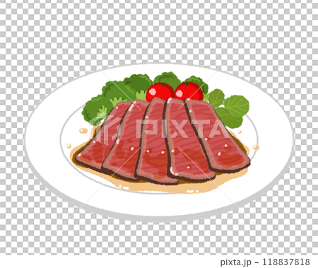 Illustration of roast beef 118837818