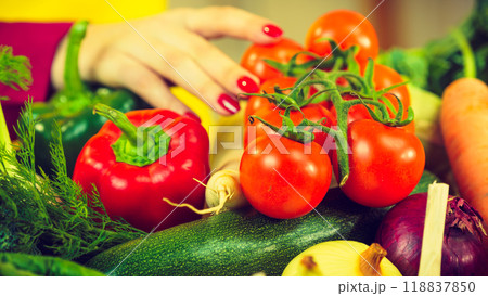 Many healthy colorful vegetables Many healthy colorful vegetables 118837850