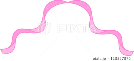 retro Pink bow ribbon border corner retro Pink bow ribbon border corner 118837876
