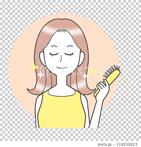 美麗、閃亮的頭髮 118838823