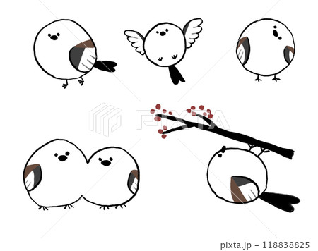 丸すぎるシマエナガ 118838825