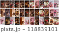 Mega collection of 36 social media story background cake. used for pastry shop advertising 118839101