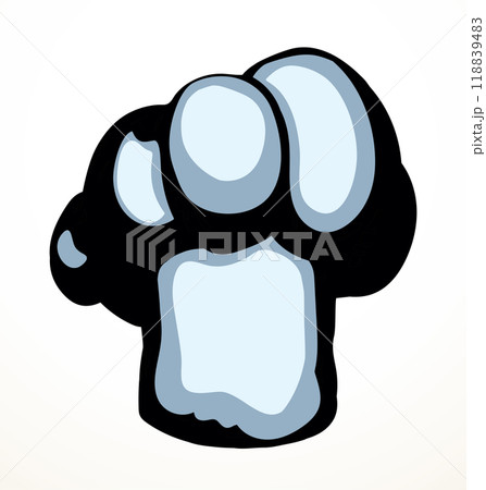 Vector drawing. Old chef hat 118839483
