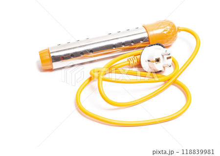 Portable water heater isolated on white Portable water heater isolated on white 118839981