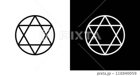 星のシンプルなラインアイコン 118840059