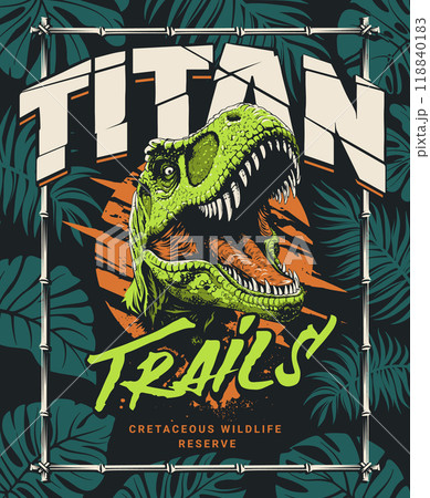 Dinosaur Poster Vector Design Template 118840183