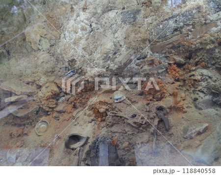 被爆当時の地層の風景_長崎平和公園 被爆当時の地層の風景_長崎平和公園 118840558
