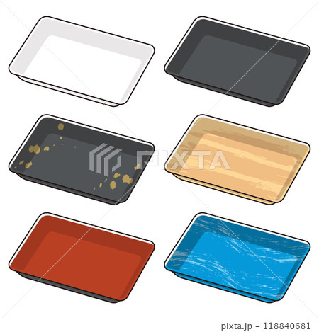 色柄食品トレー6種セット 色柄食品トレー6種セット 118840681