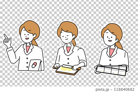 A pharmacist explaining medicine 118840682