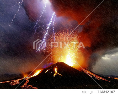 怒りの大地:稲妻と火山の共鳴 怒りの大地:稲妻と火山の共鳴 118842107