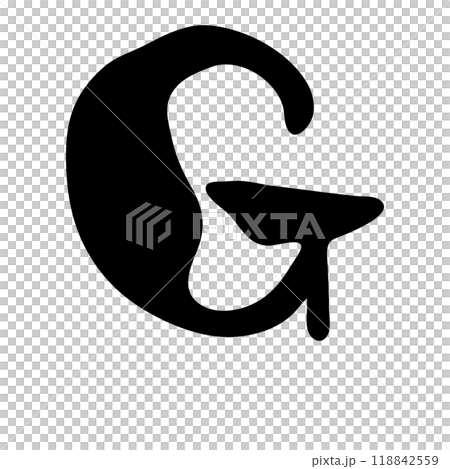 G (alphabet/capital letter)/Handwritten calligraphy material G (alphabet/capital letter)/Handwritten calligraphy material 118842559