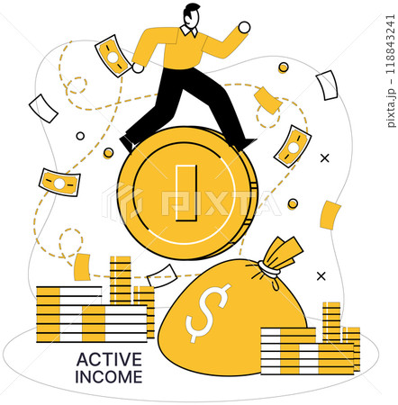 Income vector illustration. Income conceptually weaves fabric economic progress and prosperity Earning is rhythm in heartbeat individuals financial health Revenue streams are tributaries feeding Income vector illustration. Income conceptually weaves fabric economic progress and prosperity Earning is rhythm in heartbeat individuals financial health Revenue streams are tributaries feeding 118843241