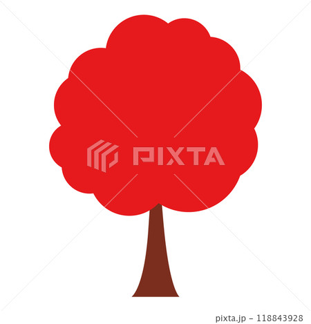 イラスト素材 木 植物 秋 イラスト素材 木 植物 秋 118843928