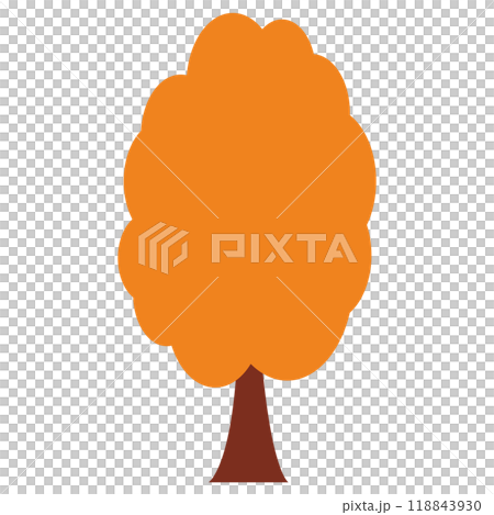 Illustration material: Trees, plants, autumn Illustration material: Trees, plants, autumn 118843930