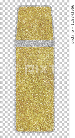Illustration material: Water bottle, silver and gold Illustration material: Water bottle, silver and gold 118843966