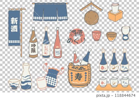 受日本清酒啟發的插圖集 受日本清酒啟發的插圖集 118844674