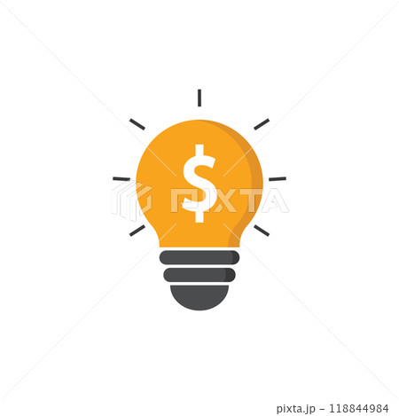 Lightbulb with dollar sign Lightbulb with dollar sign 118844984