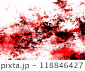 飛び散る赤いインク 118846427