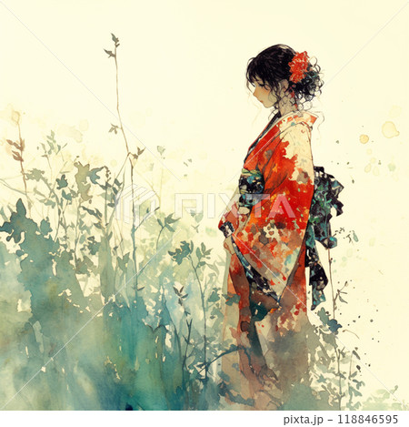 着物の女性 着物の女性 118846595