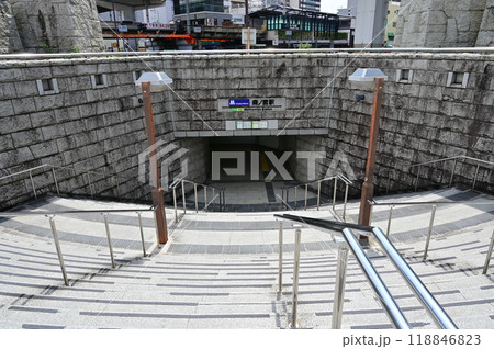 森ノ宮駅・大阪メトロの駅前 森ノ宮駅・大阪メトロの駅前 118846823