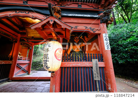 群馬県　渋川市　水澤観世音　仁王門 118847214