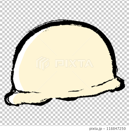 Brush stroke ice cream illustration 118847250