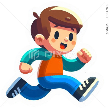 走る少年 118847899