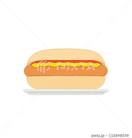 hotdog sandwich fastfood lunch snack hotdog sandwich fastfood lunch snack 118848039