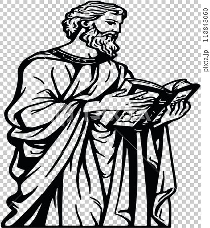 Saint's Day icon on transparent background 118848060