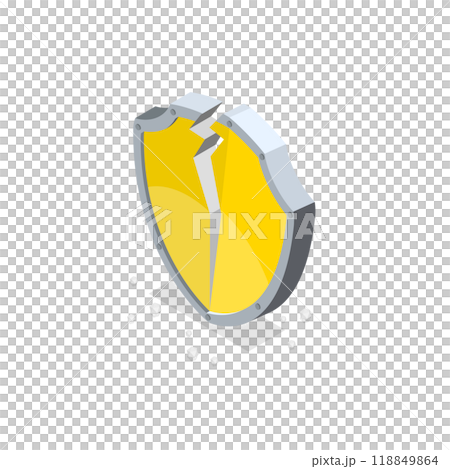 3D Isometric Flat  Set of Hacker Icons. Item 10 118849864