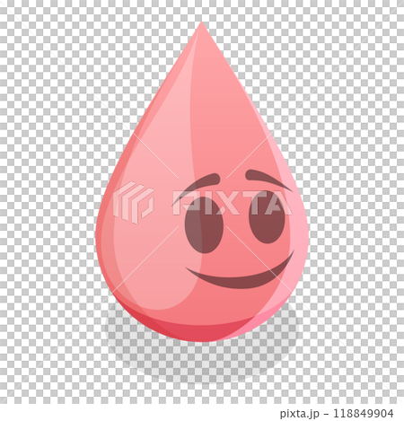 3D Isometric Flat  Illustration of Women Periods Emoji Drops. Item 5 118849904