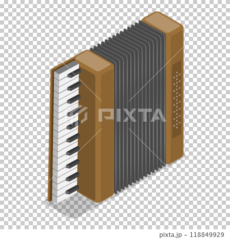 3D Isometric Flat  Set of Country Music. Item 2 118849929