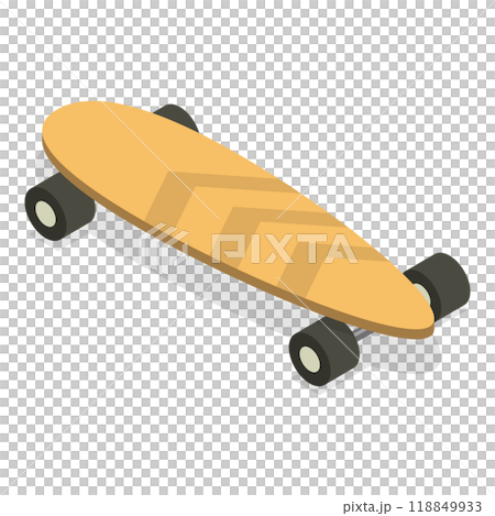 3D Isometric Flat  Set of Skateboards. Item 1 118849933