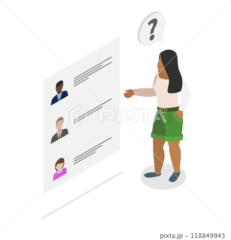 3D Isometric Flat  Illustration of Political Election Process. Item 5 3D Isometric Flat  Illustration of Political Election Process. Item 5 118849943
