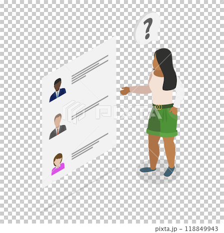 3D Isometric Flat  Illustration of Political Election Process. Item 5 3D Isometric Flat  Illustration of Political Election Process. Item 5 118849943