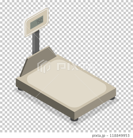 3D Isometric Flat Set of Scales Types. Item 9のイラスト素材 [118849953] - PIXTA