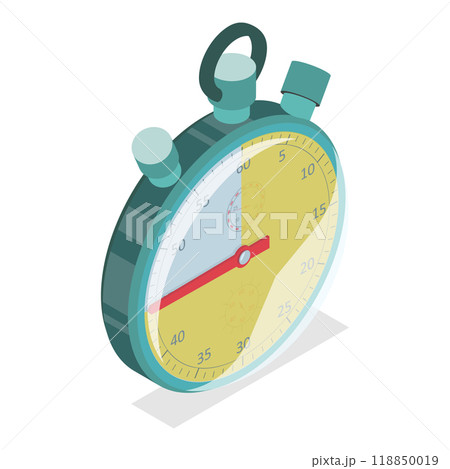 3D Isometric Flat Set of Countdown Timers. Item 3 3D Isometric Flat Set of Countdown Timers. Item 3 118850019