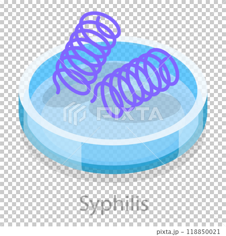 3D Isometric Flat  Illustration of Sexual Transmitted Disease. Item 6 118850021