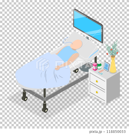 3D Isometric Flat Illustration of Oncology. Item 2 3D Isometric Flat Illustration of Oncology. Item 2 118850033