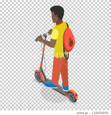 3D Isometric Flat  Set of Different Physical Activities. Item 7 118850076