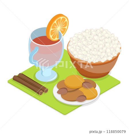 3D Isometric Flat  Illustration of Festa Junina. Item 6 118850079