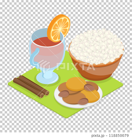 3D Isometric Flat  Illustration of Festa Junina. Item 6 118850079