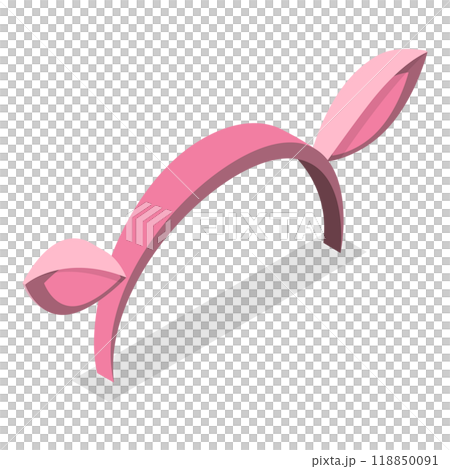 3D Isometric Flat Set of Animals Ears Costumes. Item 4 3D Isometric Flat Set of Animals Ears Costumes. Item 4 118850091