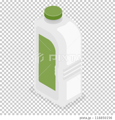 3D Isometric Flat Icon of Detergent Product Plastic Bottles Set. Item 2 3D Isometric Flat Icon of Detergent Product Plastic Bottles Set. Item 2 118850156