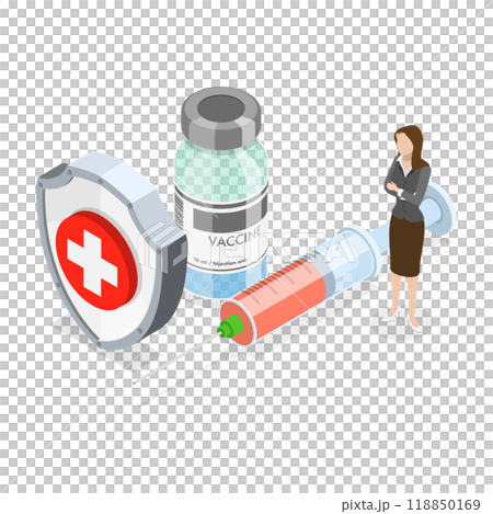 3D Isometric Flat Illustration of Human Papillomavirus Prevention. Item 1 3D Isometric Flat Illustration of Human Papillomavirus Prevention. Item 1 118850169
