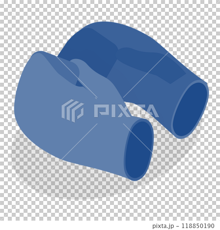 3D Isometric Flat  Set of Gloves. Item 3 118850190