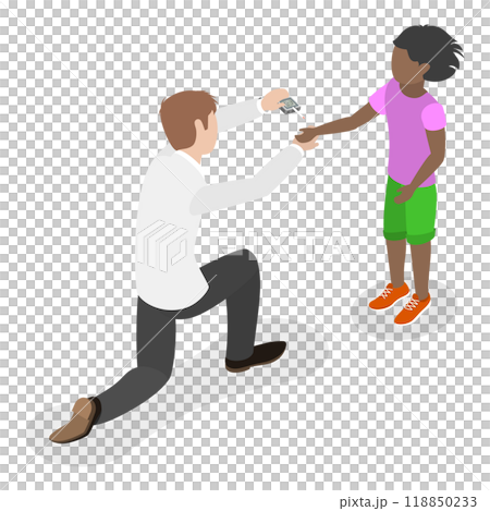 3D Isometric Flat  Set of Blood Sugar Level. Item 1 118850233