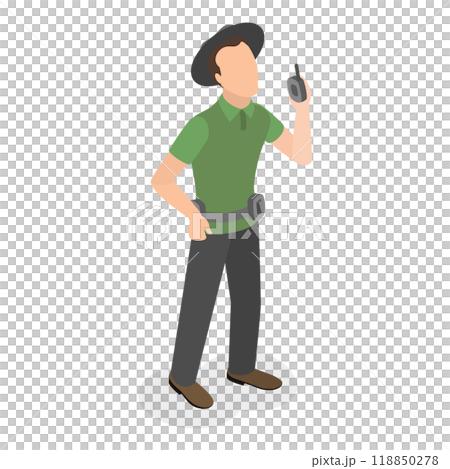 3D Isometric Flat Set of Rangers. Item 3 3D Isometric Flat Set of Rangers. Item 3 118850278