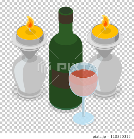 3D Isometric Flat Set of Jewish Symbolism. Item 3 3D Isometric Flat Set of Jewish Symbolism. Item 3 118850313
